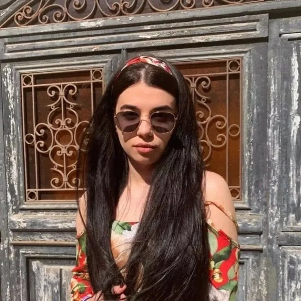 Unisex Retro Gold Frame Sunglasses